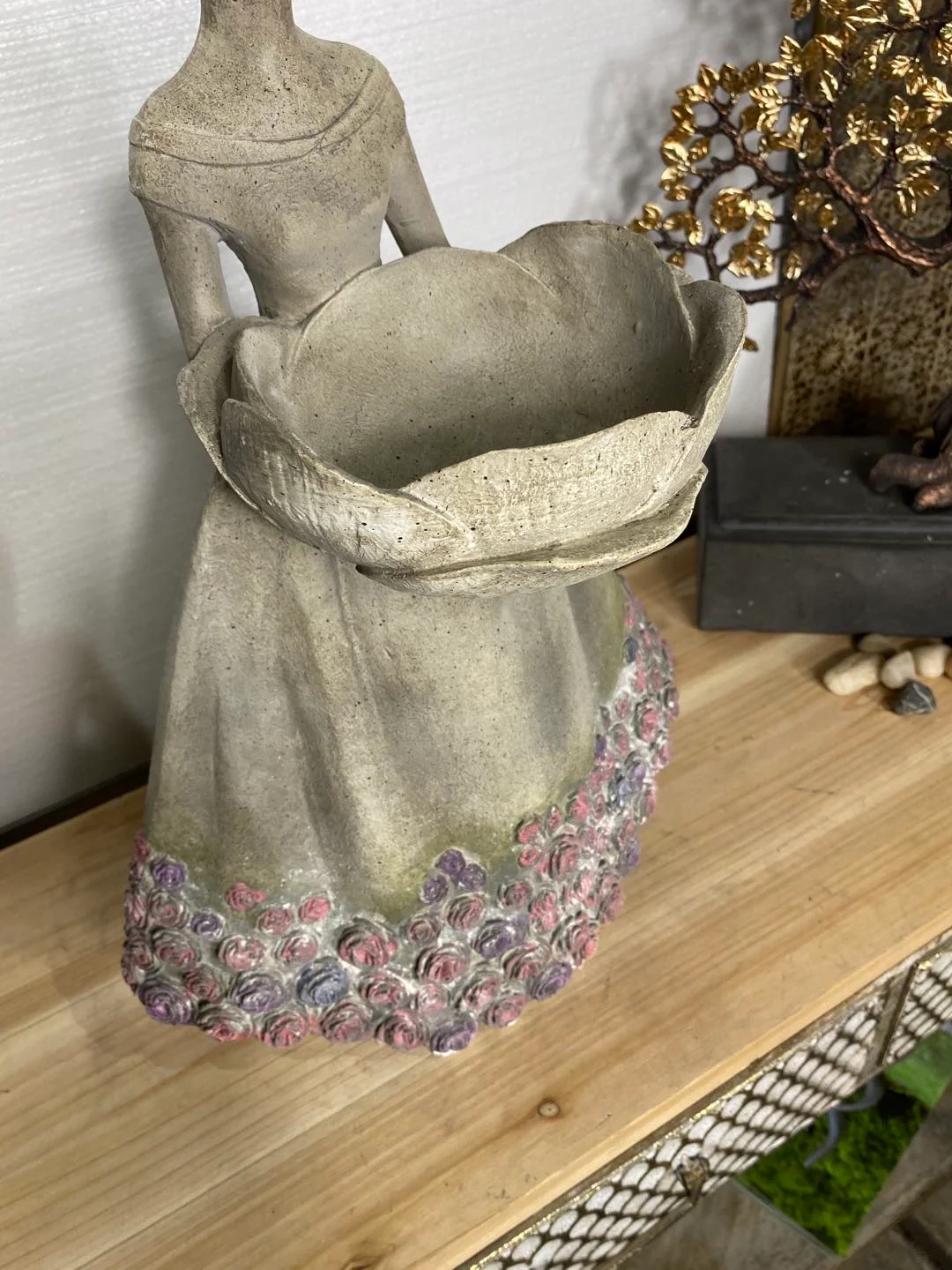 Mystique Lady with Bird Feeder - Candle Holder - Image 10