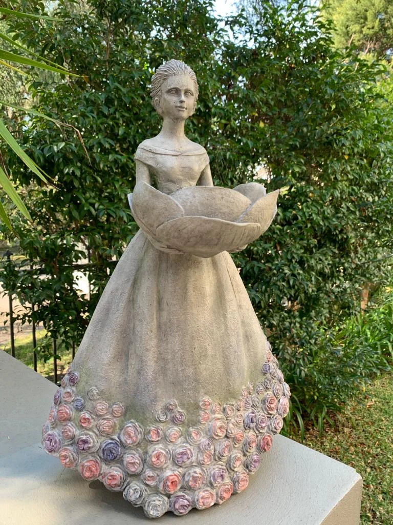 Mystique Lady with Bird Feeder - Candle Holder - Image 3