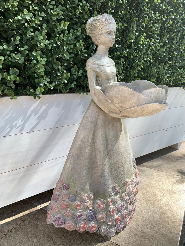 Mystique Lady with Bird Feeder - Candle Holder - Image 4