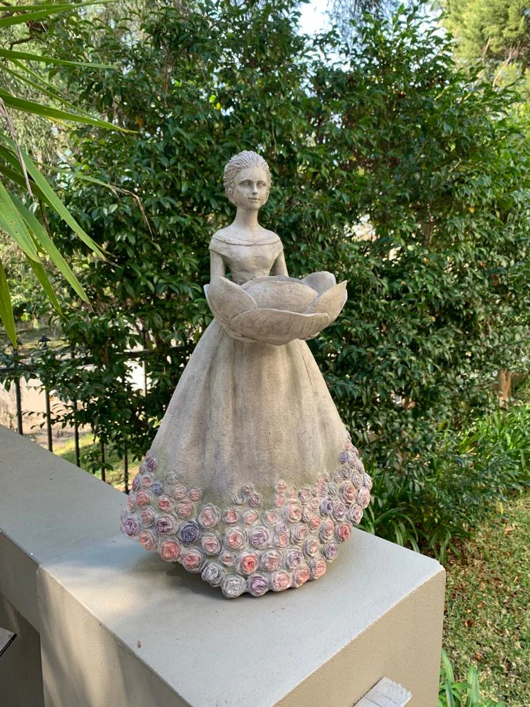 Mystique Lady with Bird Feeder - Candle Holder - Image 6