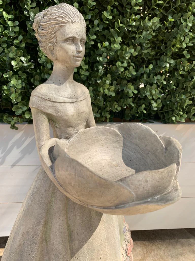 Mystique Lady with Bird Feeder - Candle Holder - Image 8