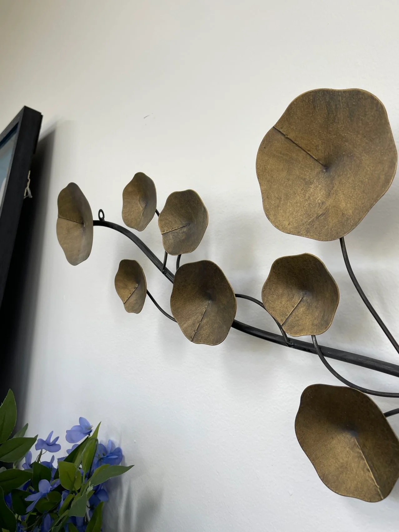 Naturalezza Golden Leaves Metal Wall Art - Image 9