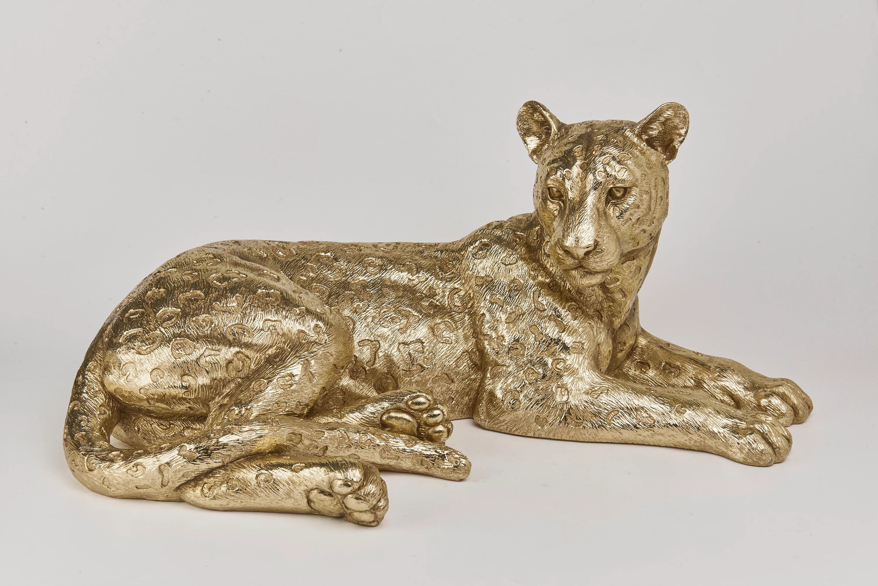 LEOPARDO LAYING LEOPARD GOLD PERFECT GIFT COLLECTORS LUXURY ITEM - Image 10