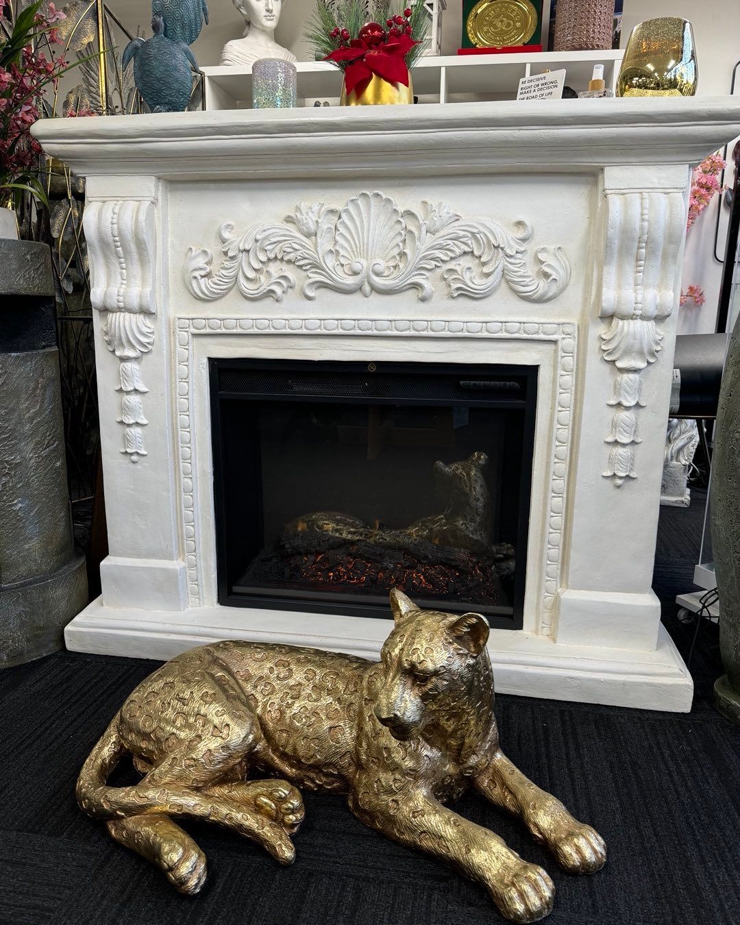 LEOPARDO LAYING LEOPARD GOLD PERFECT GIFT COLLECTORS LUXURY ITEM - Image 11