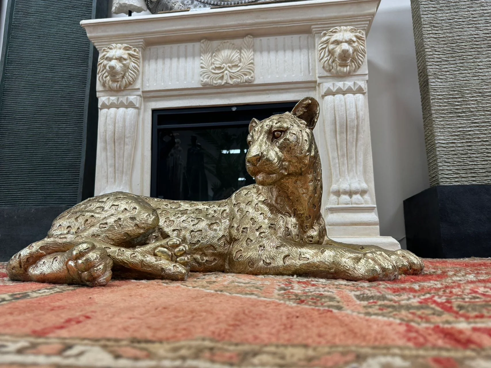 LEOPARDO LAYING LEOPARD GOLD PERFECT GIFT COLLECTORS LUXURY ITEM - Image 7