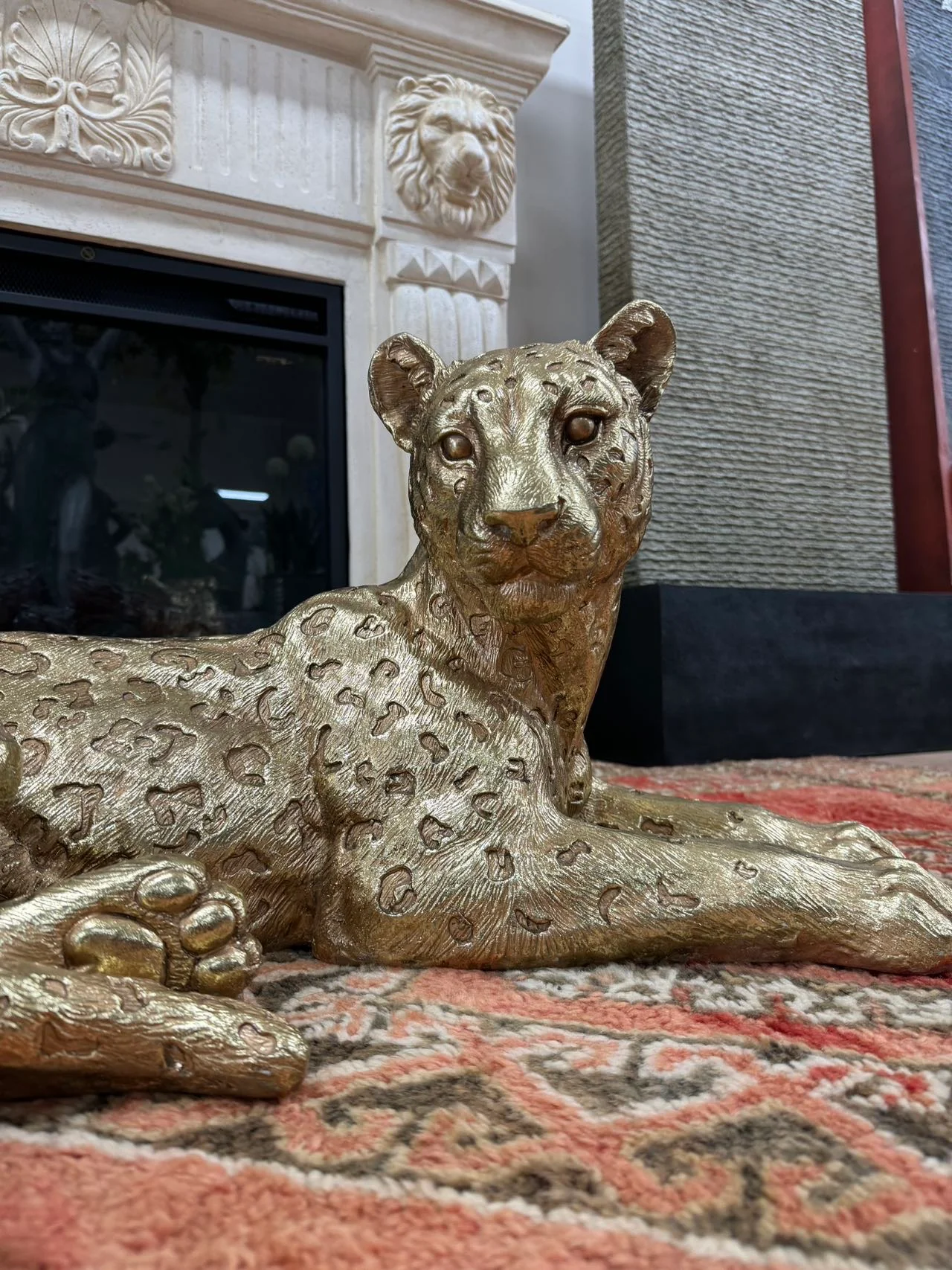 LEOPARDO LAYING LEOPARD GOLD PERFECT GIFT COLLECTORS LUXURY ITEM - Image 9