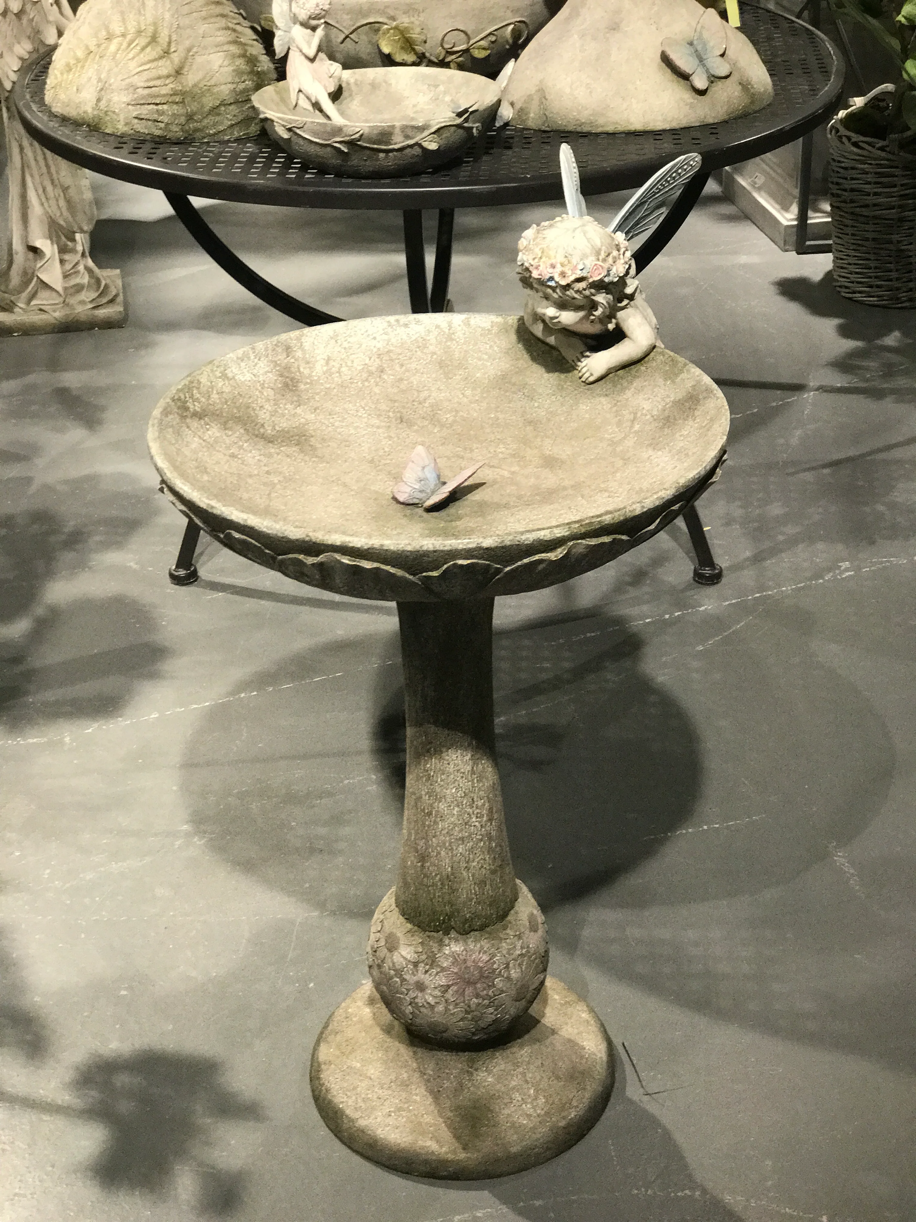 HADA Bird Bath Fairy with Butterfly - Image 3