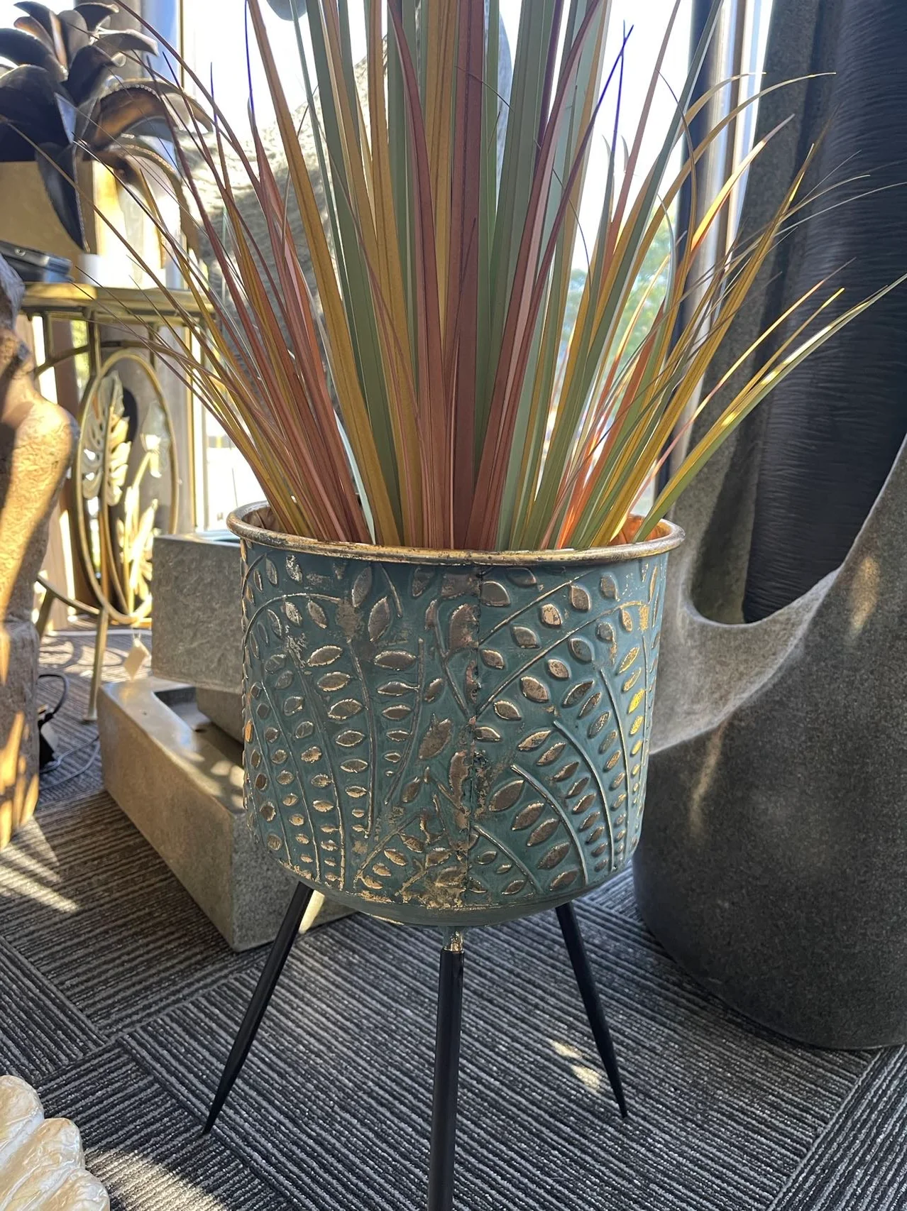 Metal Planters Pair Andalusian Design NEW Summer 2021 - Image 15