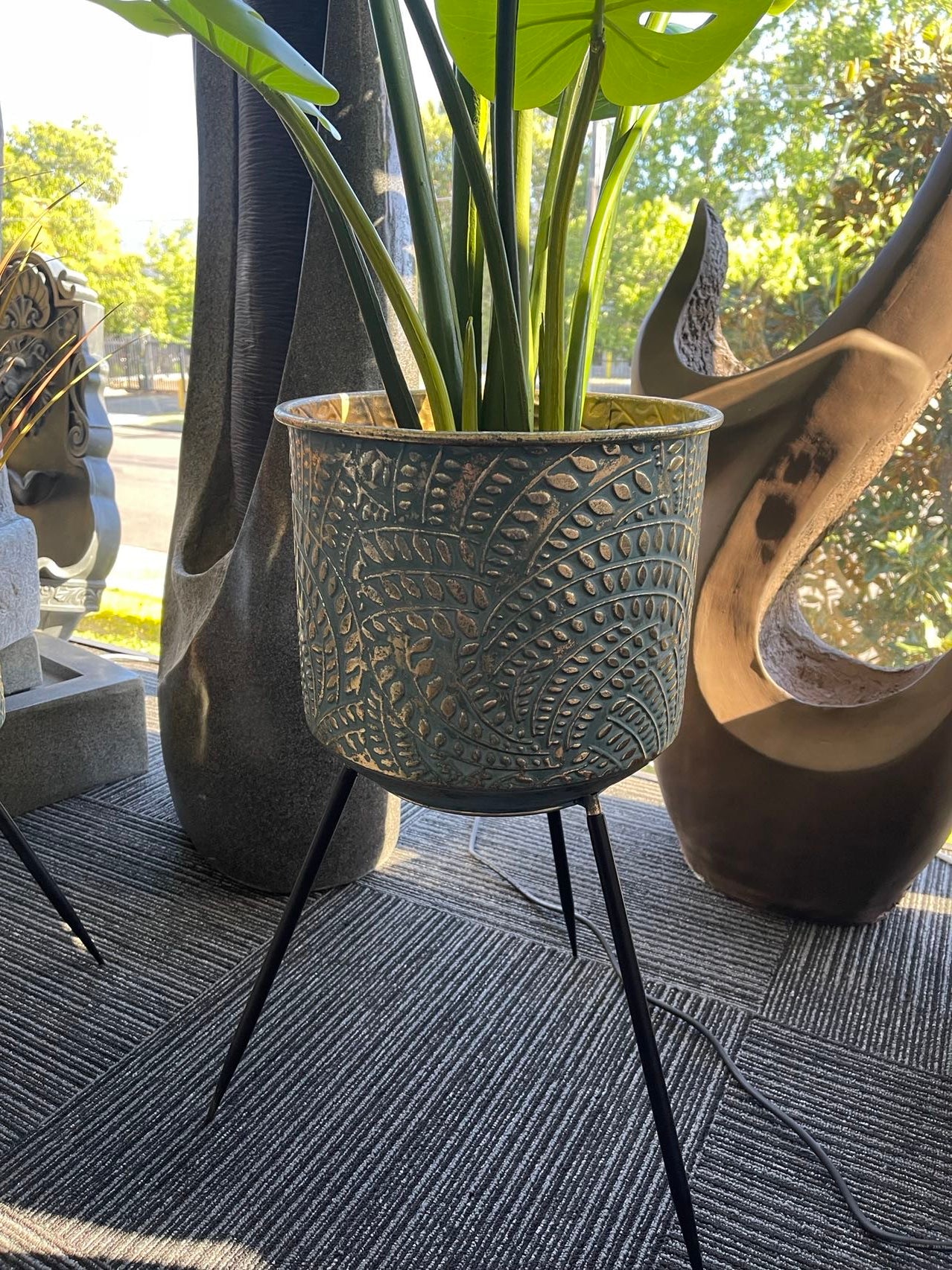 Metal Planters Pair Andalusian Design NEW Summer 2021 - Image 16