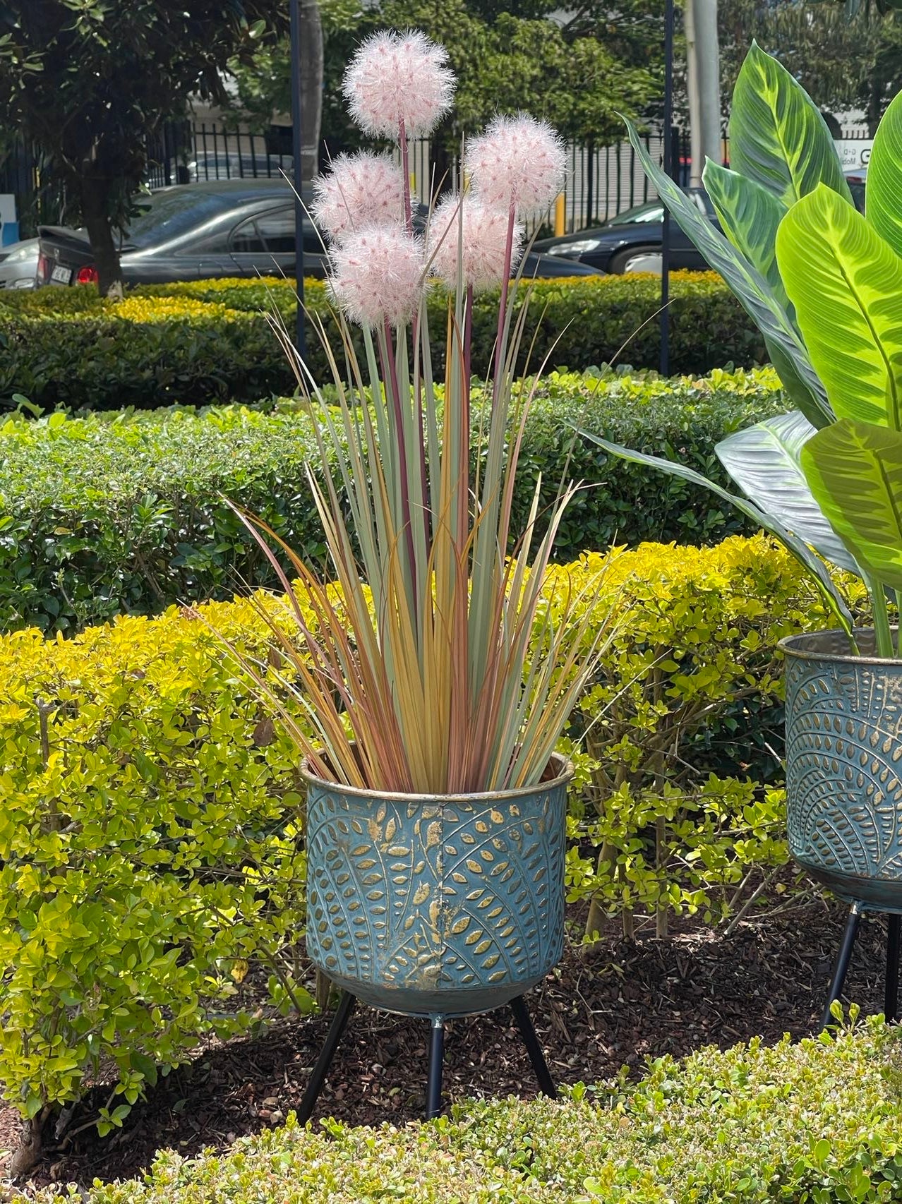 Metal Planters Pair Andalusian Design NEW Summer 2021 - Image 7