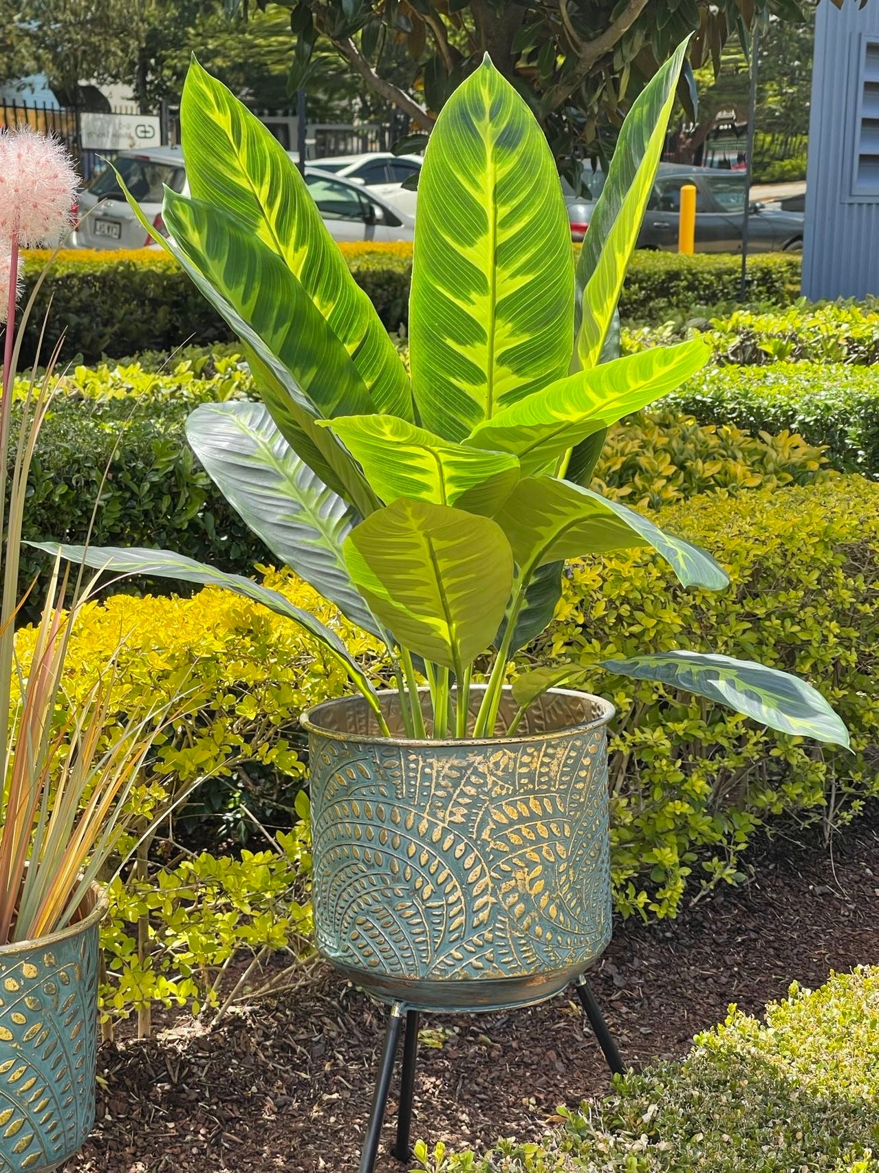 Metal Planters Pair Andalusian Design NEW Summer 2021 - Image 8