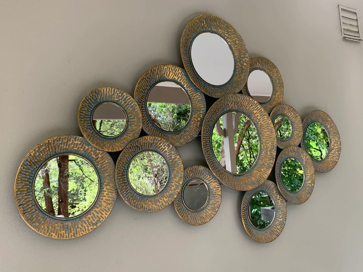 Mimosa Mirror Metal Wall Art - Image 3