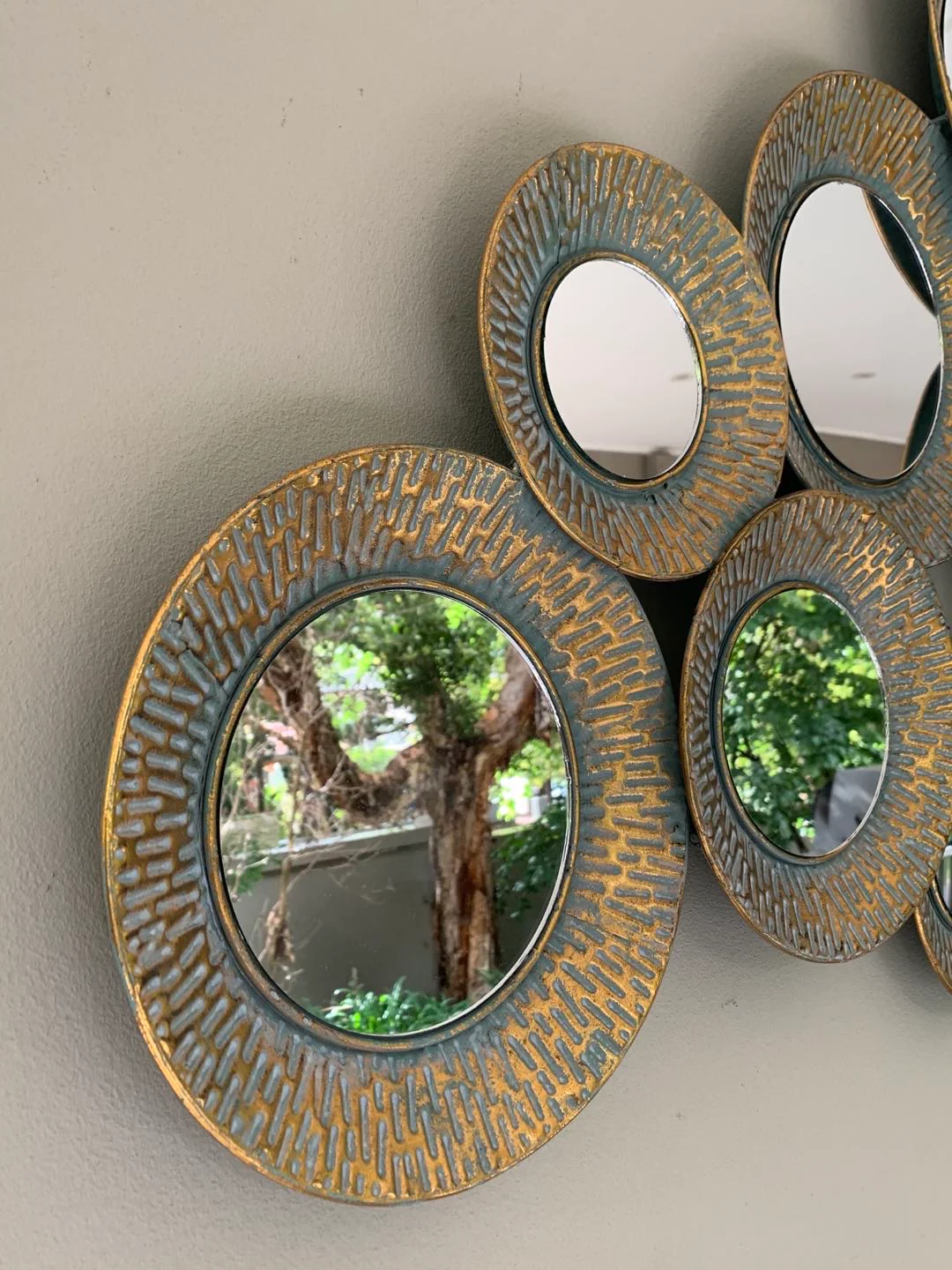 Mimosa Mirror Metal Wall Art - Image 5