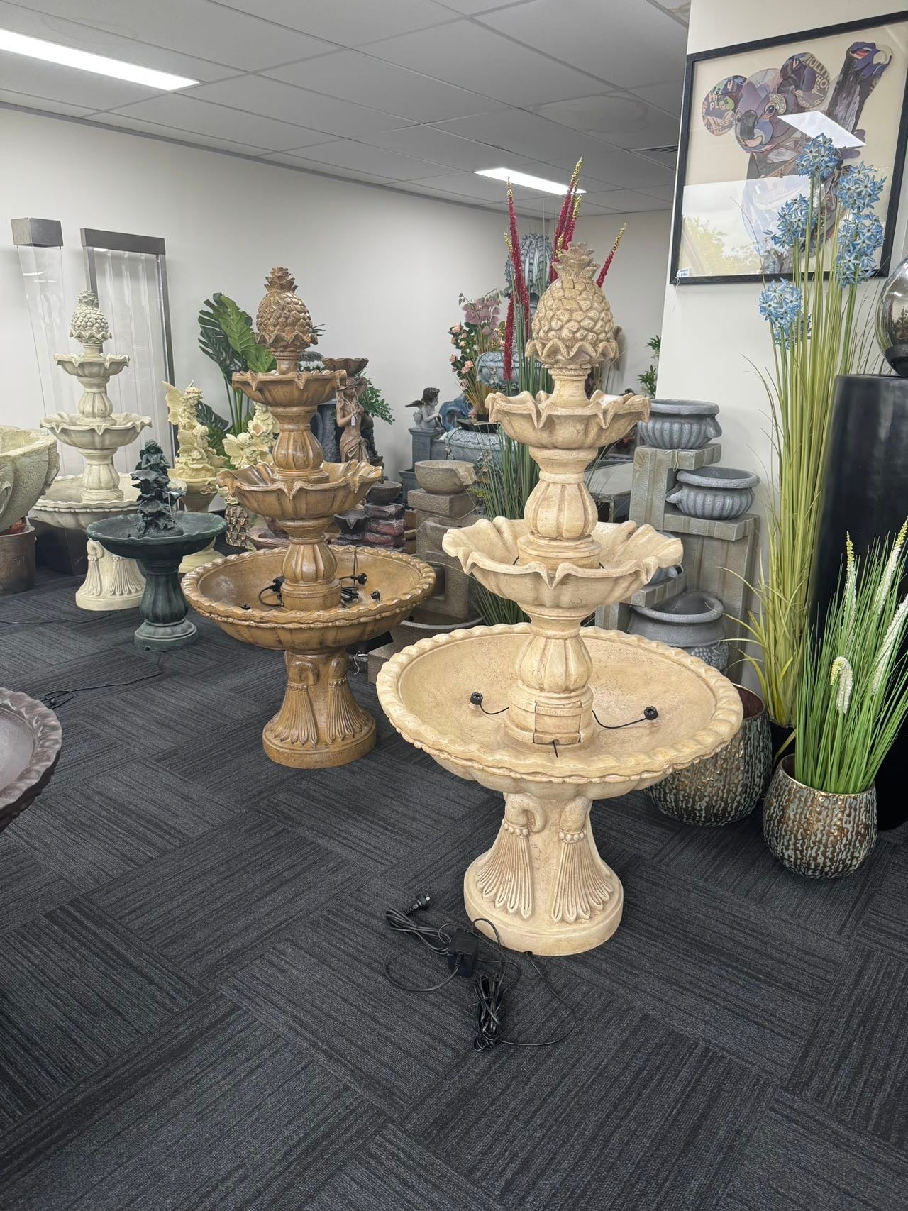 Murcia Stone Effect 5-Tier Electric Powered Tiered Water Fountain - Image 4