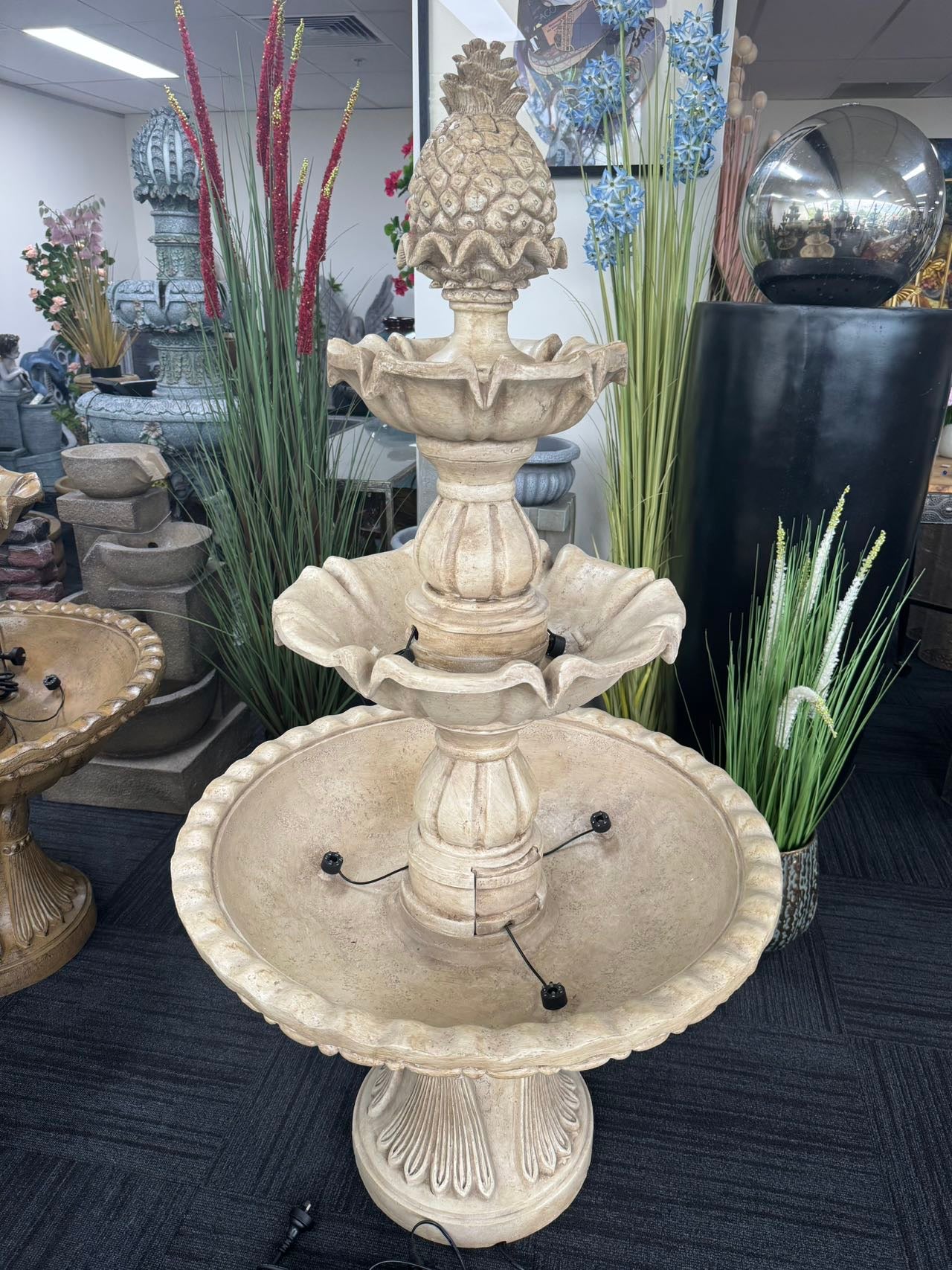 Murcia Stone Effect 5-Tier Electric Powered Tiered Water Fountain - Image 6