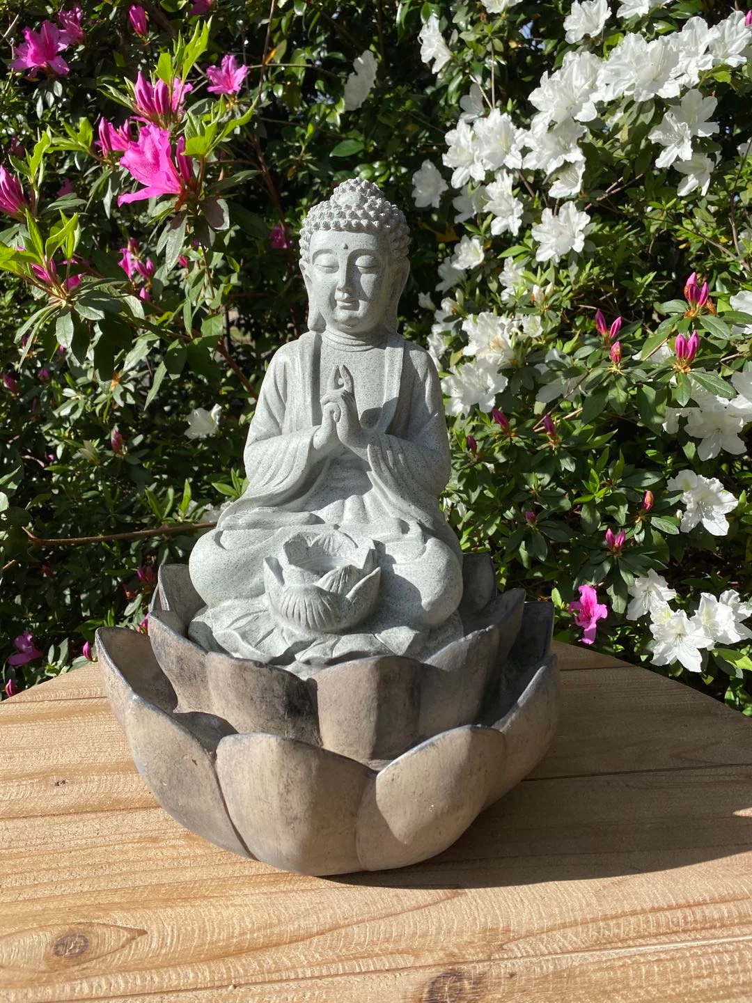 Serenity Stone Buddha Water Feature - Image 10
