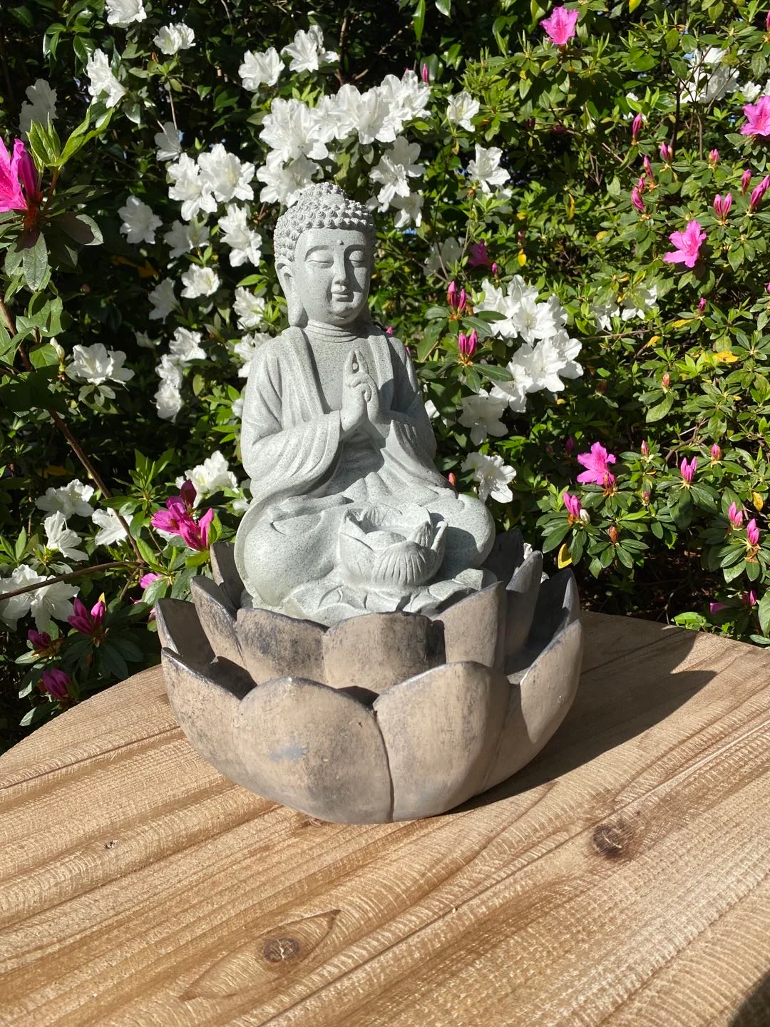 Serenity Stone Buddha Water Feature - Image 13