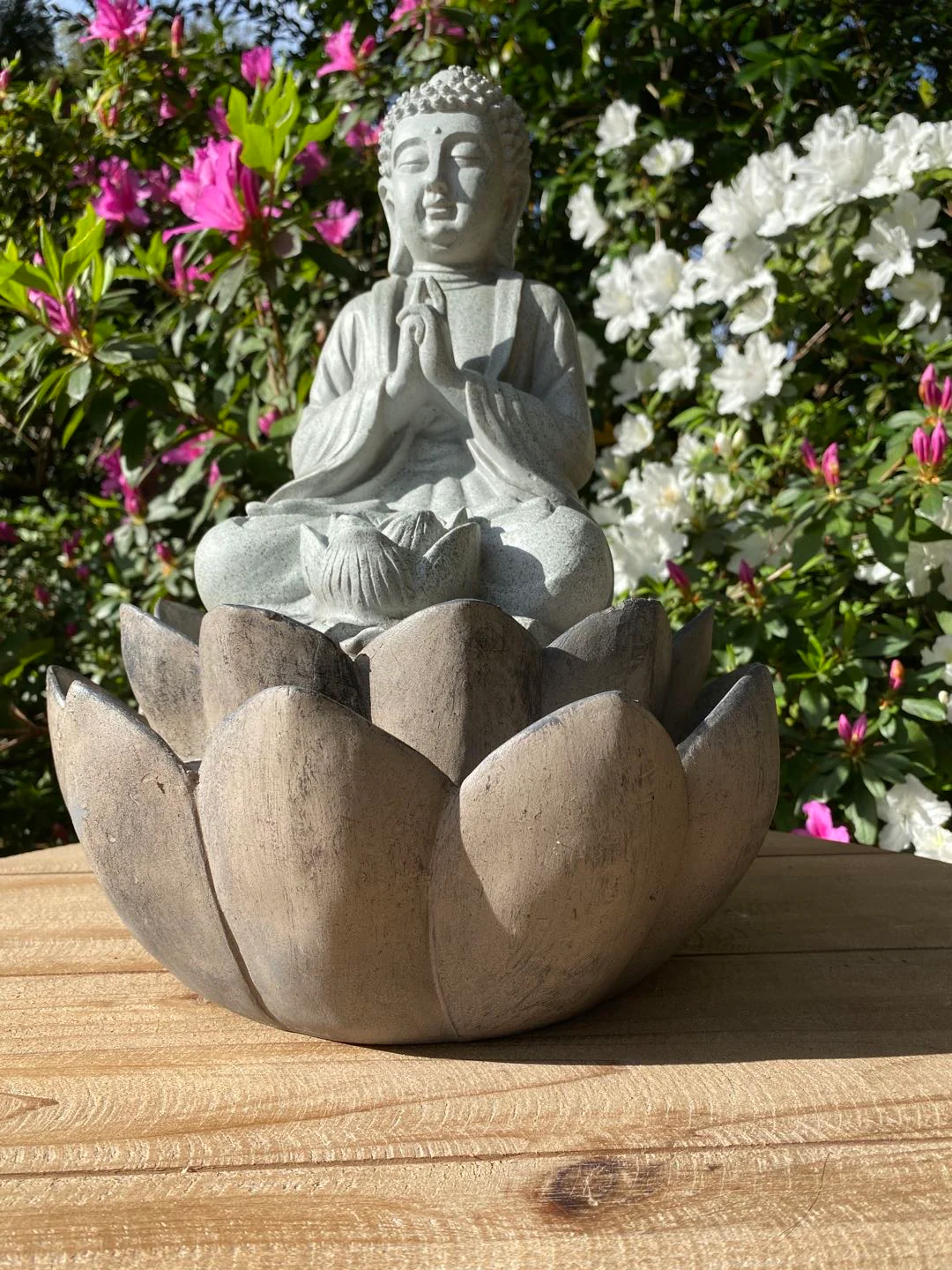 Serenity Stone Buddha Water Feature - Image 8