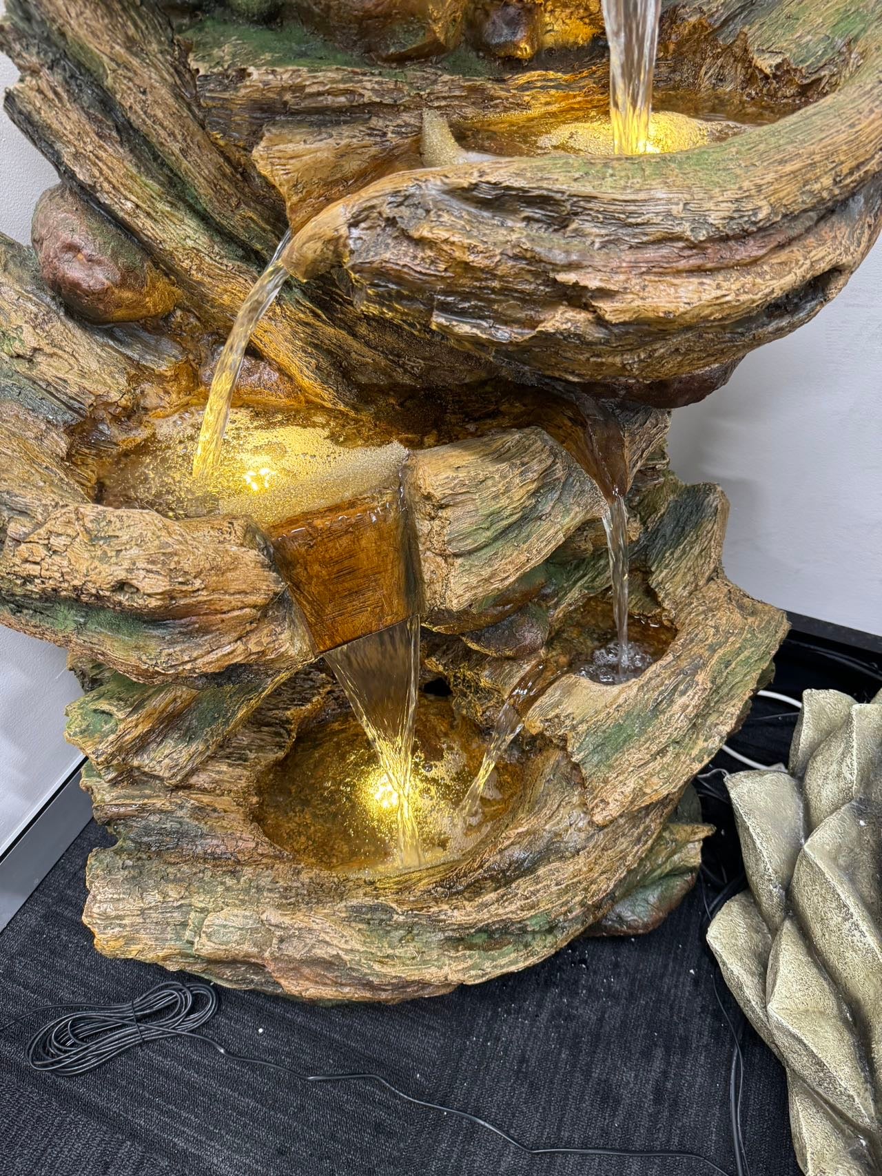 Wichita Falls Large Cascading Fountain Tall with Soothing Lights and Great Water Sound - Image 5