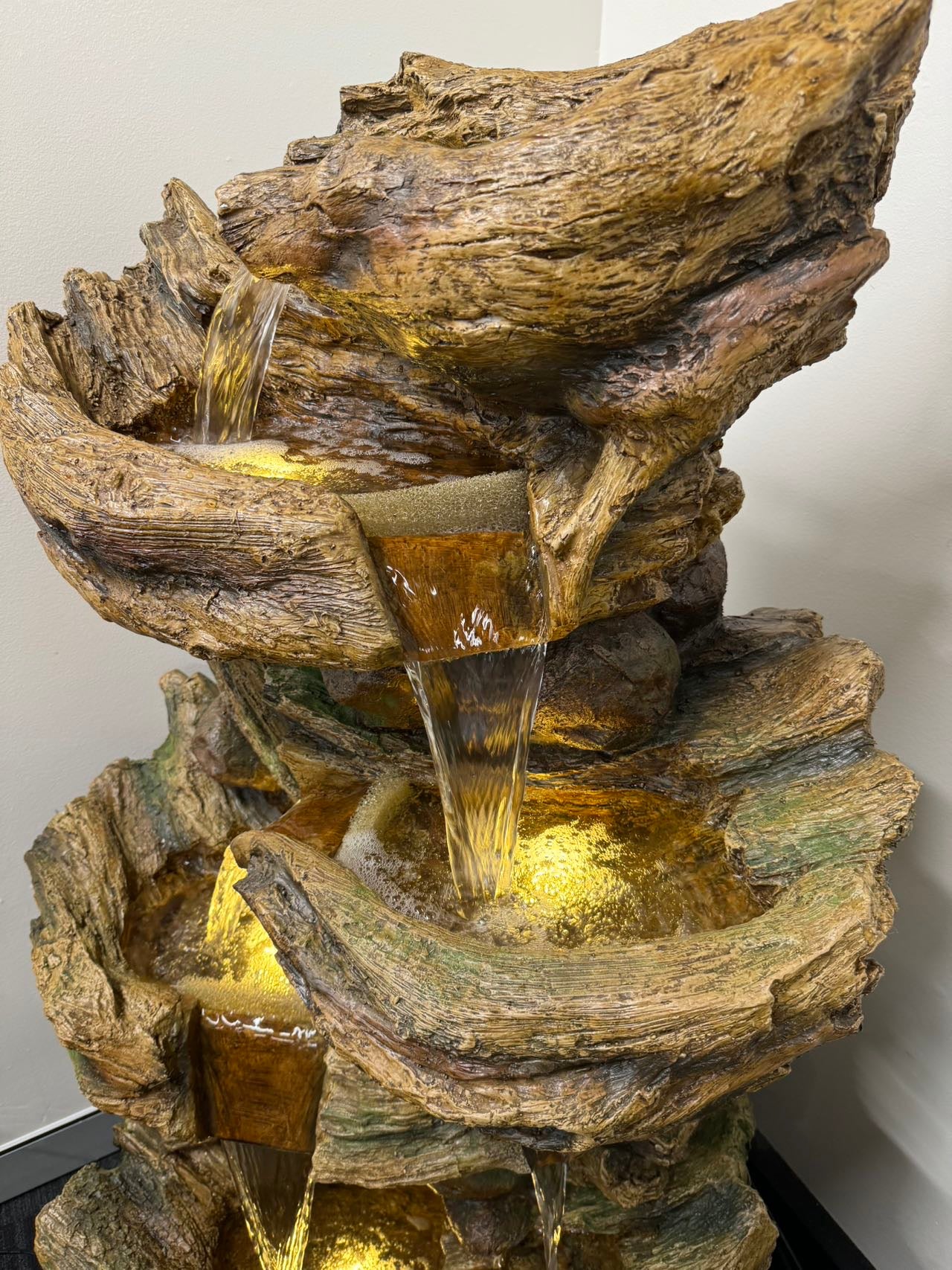 Wichita Falls Large Cascading Fountain Tall with Soothing Lights and Great Water Sound - Image 6